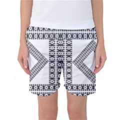 Pattern Background Texture Black Women s Basketball Shorts by BangZart