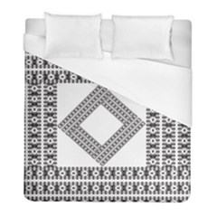 Pattern Background Texture Black Duvet Cover (full/ Double Size) by BangZart