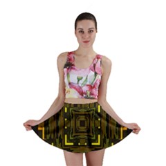 Abstract Glow Kaleidoscopic Light Mini Skirt by BangZart