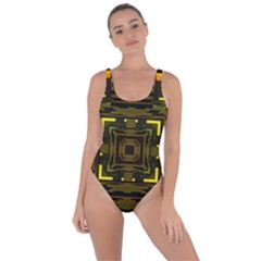 Abstract Glow Kaleidoscopic Light Bring Sexy Back Swimsuit