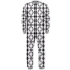 Pattern Background Texture Black Onepiece Jumpsuit (men)  by BangZart