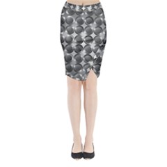 Metal Circle Background Ring Midi Wrap Pencil Skirt by BangZart