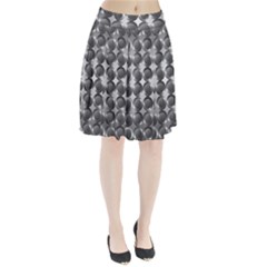 Metal Circle Background Ring Pleated Skirt by BangZart