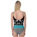 Flowers Turquoise Pattern Floral Camisole Leotard  View2