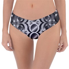 Metal Circle Background Ring Reversible Classic Bikini Bottoms