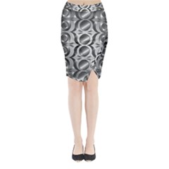 Metal Circle Background Ring Midi Wrap Pencil Skirt by BangZart