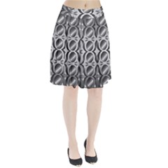 Metal Circle Background Ring Pleated Skirt by BangZart