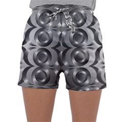 Metal Circle Background Ring Sleepwear Shorts by BangZart