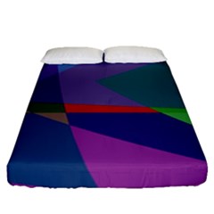 Abstract #415 Tipping Point Fitted Sheet (queen Size)