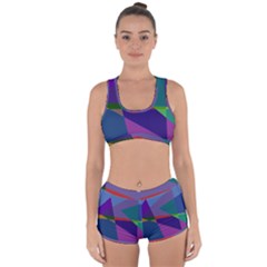 Abstract #415 Tipping Point Racerback Boyleg Bikini Set