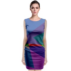 Abstract #415 Tipping Point Sleeveless Velvet Midi Dress by RockettGraphics