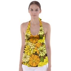 Abstract #417 Babydoll Tankini Top by RockettGraphics