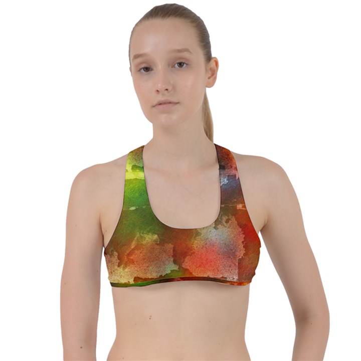 Peeled wall                        Criss Cross Racerback Sports Bra