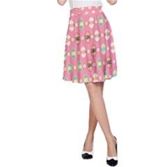 Cute Eggs Pattern A-line Skirt by linceazul