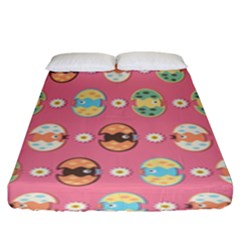 Cute Eggs Pattern Fitted Sheet (king Size) by linceazul