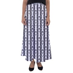 Pattern Background Texture Black Flared Maxi Skirt