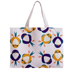 Pattern Circular Birds Zipper Mini Tote Bag by BangZart