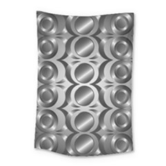 Metal Circle Background Ring Small Tapestry by BangZart