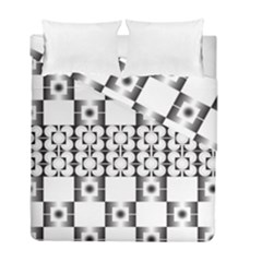 Pattern Background Texture Black Duvet Cover Double Side (full/ Double Size) by BangZart