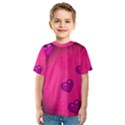 Background Heart Valentine S Day Kids  Sport Mesh Tee View1