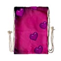 Background Heart Valentine S Day Drawstring Bag (Small) View1