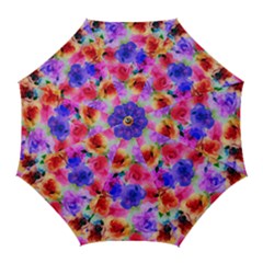 Floral Pattern Background Seamless Golf Umbrellas by BangZart