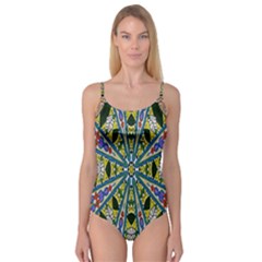 Kaleidoscope Background Camisole Leotard  by BangZart