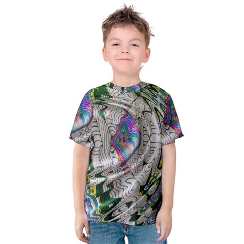 Water Ripple Design Background Wallpaper Of Water Ripples Applied To A Kaleidoscope Pattern Kids  Cotton Tee by BangZart