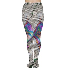 Water Ripple Design Background Wallpaper Of Water Ripples Applied To A Kaleidoscope Pattern Women s Tights by BangZart