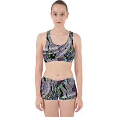 Water Ripple Design Background Wallpaper Of Water Ripples Applied To A Kaleidoscope Pattern Work It Out Sports Bra Set