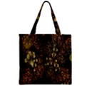 Wallpaper With Fractal Small Flowers Zipper Grocery Tote Bag View1