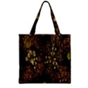 Wallpaper With Fractal Small Flowers Zipper Grocery Tote Bag View2