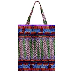 Nature Pattern Background Wallpaper Of Leaves And Flowers Abstract Style Zipper Classic Tote Bag by BangZart