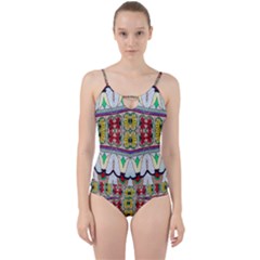 Kaleidoscope Background  Wallpaper Cut Out Top Tankini Set