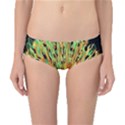 Unusual Peacock Drawn With Flame Lines Classic Bikini Bottoms View1