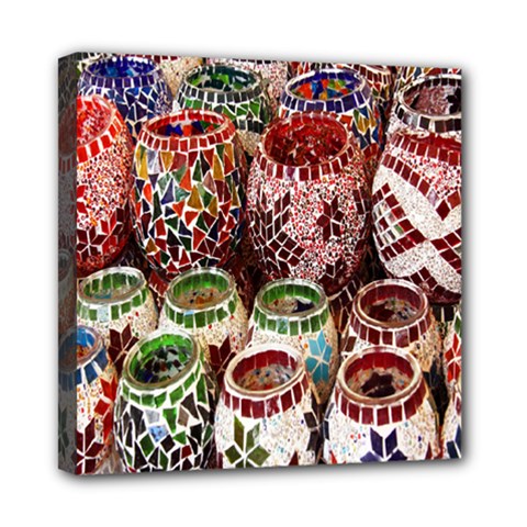 Colorful Oriental Candle Holders For Sale On Local Market Mini Canvas 8  X 8  by BangZart