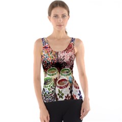 Colorful Oriental Candle Holders For Sale On Local Market Tank Top by BangZart