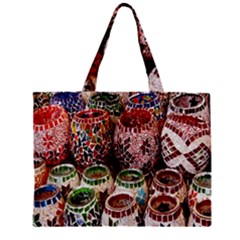 Colorful Oriental Candle Holders For Sale On Local Market Zipper Mini Tote Bag by BangZart