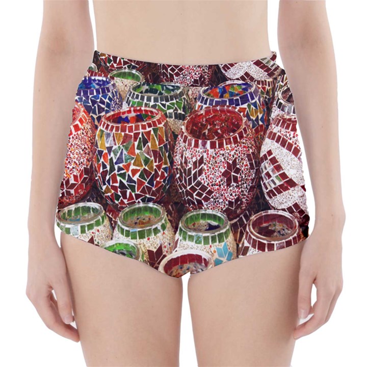 Colorful Oriental Candle Holders For Sale On Local Market High-Waisted Bikini Bottoms