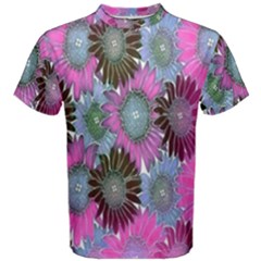 Floral Pattern Background Men s Cotton Tee by BangZart