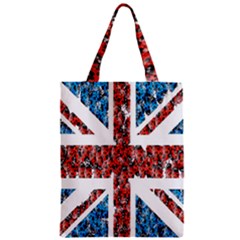 Fun And Unique Illustration Of The Uk Union Jack Flag Made Up Of Cartoon Ladybugs Zipper Classic Tote Bag by BangZart