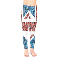 Fun And Unique Illustration Of The Uk Union Jack Flag Made Up Of Cartoon Ladybugs Kids  Legging