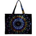 Stained Glass Rose Window In France s Strasbourg Cathedral Zipper Mini Tote Bag View1