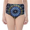 Stained Glass Rose Window In France s Strasbourg Cathedral High-Waist Bikini Bottoms View1