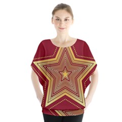 Christmas Star Seamless Pattern Blouse