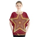 Christmas Star Seamless Pattern Blouse View1