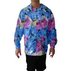 Tulips Floral Pattern Hooded Wind Breaker (kids)