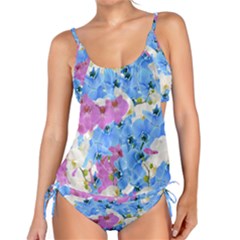 Tulips Floral Pattern Tankini Set