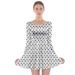 Flying-v Electric Guitar Color Picker Print Long Sleeve Skater Dress by Brini