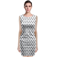 Flying-v Electric Guitar Color Picker Print Sleeveless Velvet Midi Dress by Brini